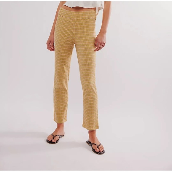 NWT Free People In My Feelings Slim Crop Pants - Picture 1 of 10